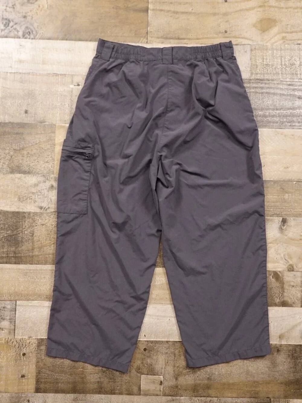 ExOfficio Cropped Cargo Pants‎ Women’s 12 Gray Nylon Travel Hiking Outdoor